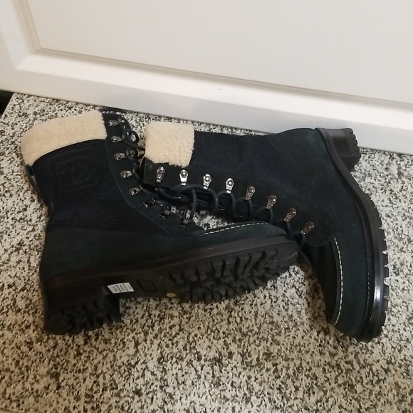 Chanel Winter Lace Up Combat  Boots - Picture 6 of 17